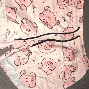 Pig Women Loose Fit Summer Shorts